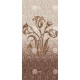 Комплект панелей ПВХ с цифровой печатью "Мозаика Коричневая - Цветок" 2700x250x9 мм, 5 шт