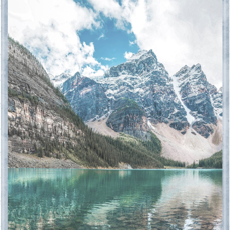Комплект панелей ПВХ с цифровой печатью "Онтарио" вставка 2700x250x9 мм, 4 шт