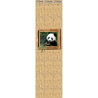 Комплект панелей ПВХ с цифровой печатью "Бамбук Натуральный - Панда По" 2700x250x9 мм, 3 шт
