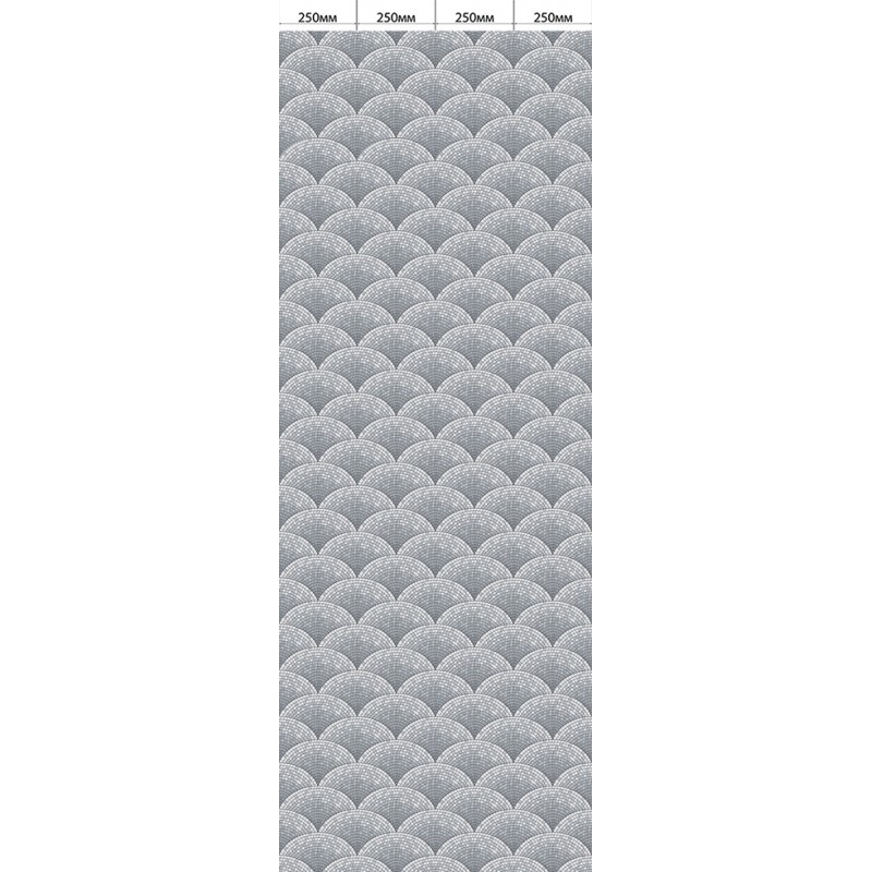 Панель ПВХ с цифровой печатью "Патио Серый" 2700x250x9 мм