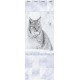 Комплект панелей ПВХ с цифровой печатью "Зимние Узоры - Рысь" вставка 2700x250x9 мм, 4 шт