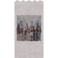 Комплект ламинированных панелей ПВХ с цифровой печатью "Бетон Беркли - Сиэтл" вставка 2700x250x9 мм, 5 шт