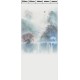 Комплект ламинированных панелей ПВХ с цифровой печатью "Лён Песочный - Пагода" Панно 2700x250x9 мм, 4 шт