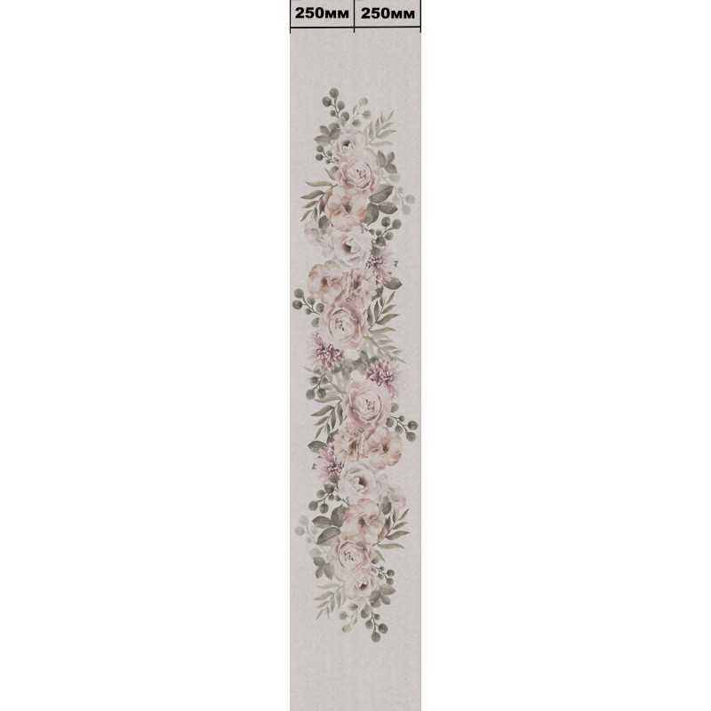 Комплект ламинированных панелей ПВХ с цифровой печатью "Орхидея Классик - Белль" Панно 2700x250x9 мм, 2 шт