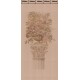 Комплект ламинированных панелей ПВХ с цифровой печатью "Орхидея Кремовая - Ромарио" Панно 2700x250x9 мм, 5 шт