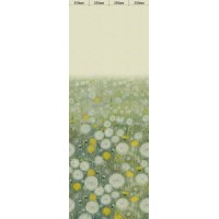 Комплект ламинированных панелей ПВХ с цифровой печатью "Орхидея Светло-Зеленая - Рапсодия-1" вставка 2700x250x9 мм, 4 шт